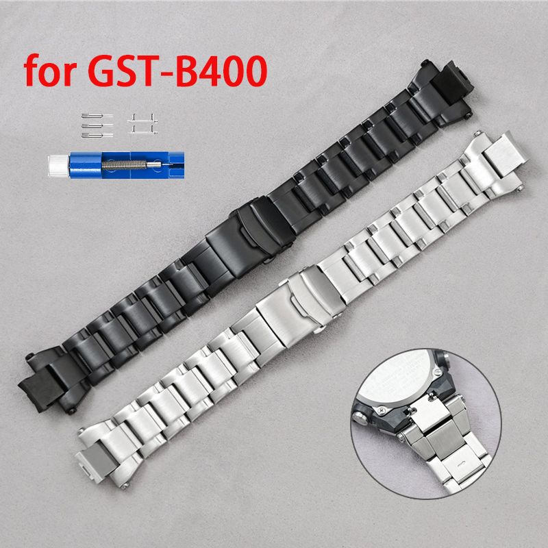 Luxury Watch G Shock - Solid Stainless Steel Strap for Casio