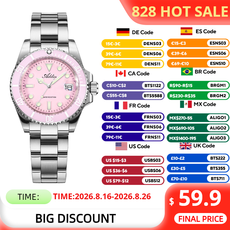 Luxury Watches - ADDIES 36mm 50m Waterproof Women's Watches