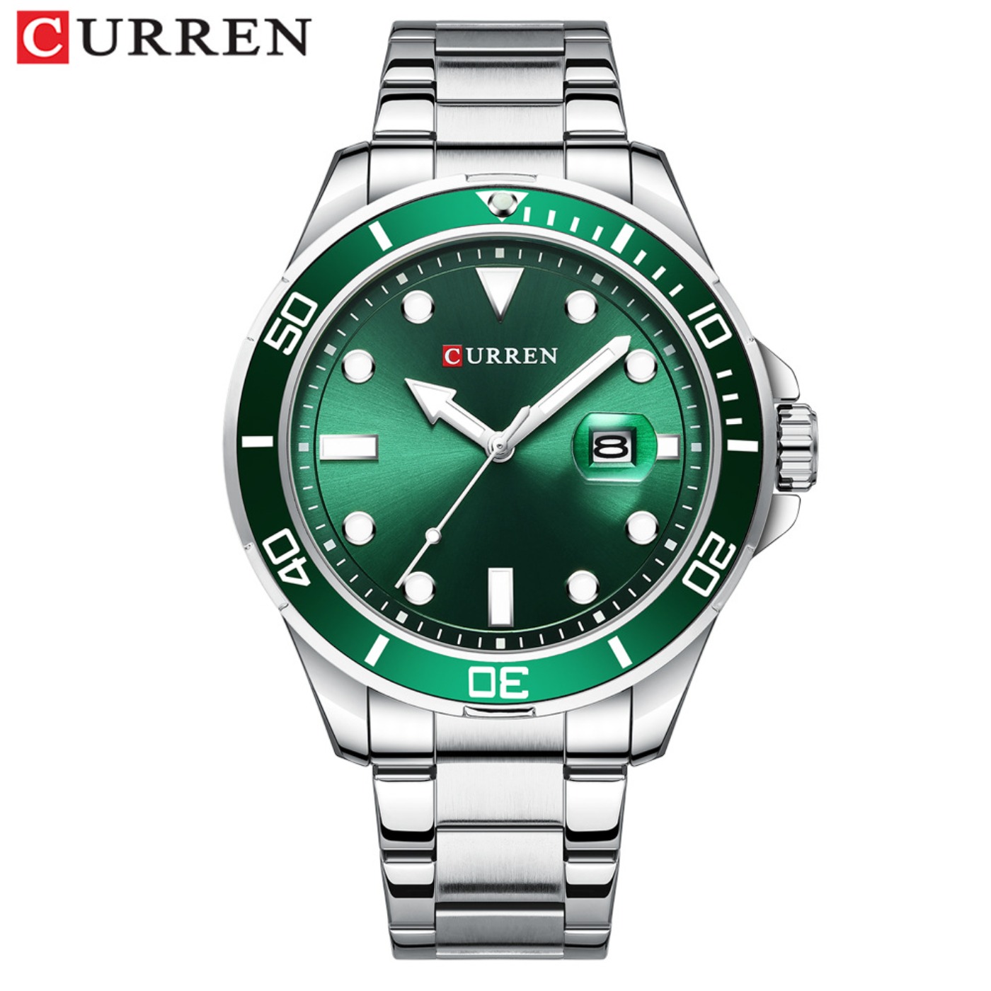 CURREN New Green Water Ghost S - Luxury Quartz Watch Brands 评论和价格