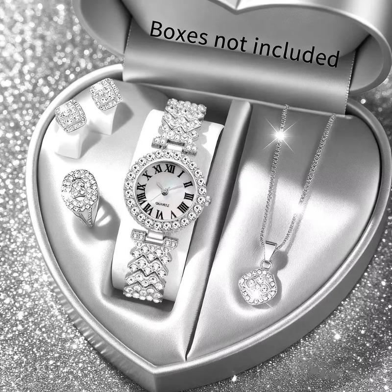 5PCS Luxury Rhinestone Women's - Luxury Watch Kit 评论和价格