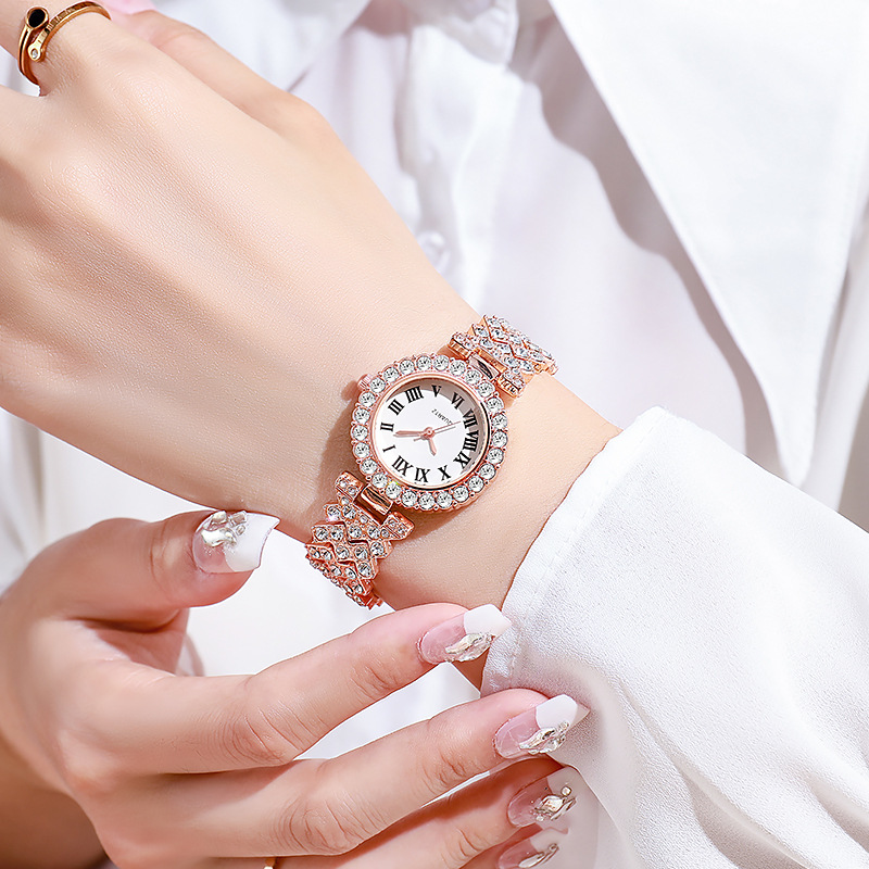 5PCS Luxury Rhinestone Women's - Luxury Watch Kit 评论和价格