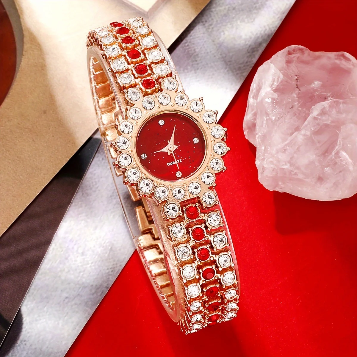 2pcs/set Women's Watch Luxury  - Luxury Watch Gift For Her 评论和价格