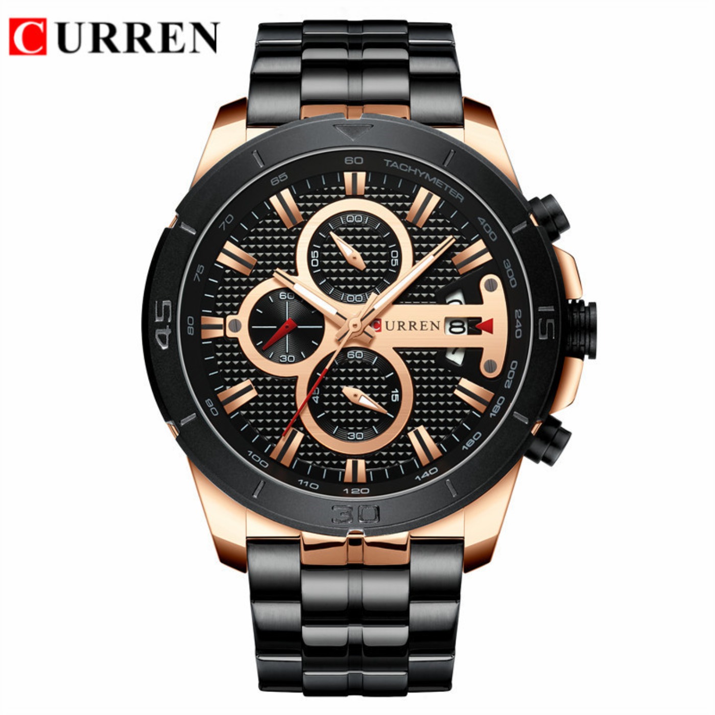 CURREN Watch Men Waterproof Ch - Luxury Quartz Watch Brands 评论和价格