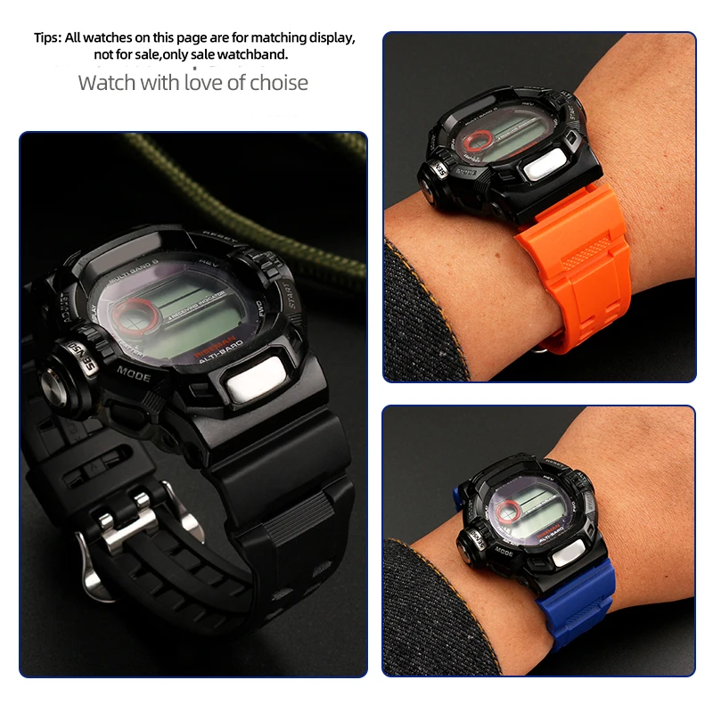 Silicone Rubber Watch Band For - Luxury Watch G Shock 评论和价格