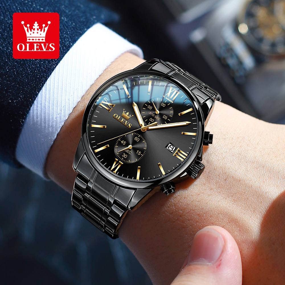 OLEVS 2886 Classic Black Quart - Zen Luxury Watch 评论和价格