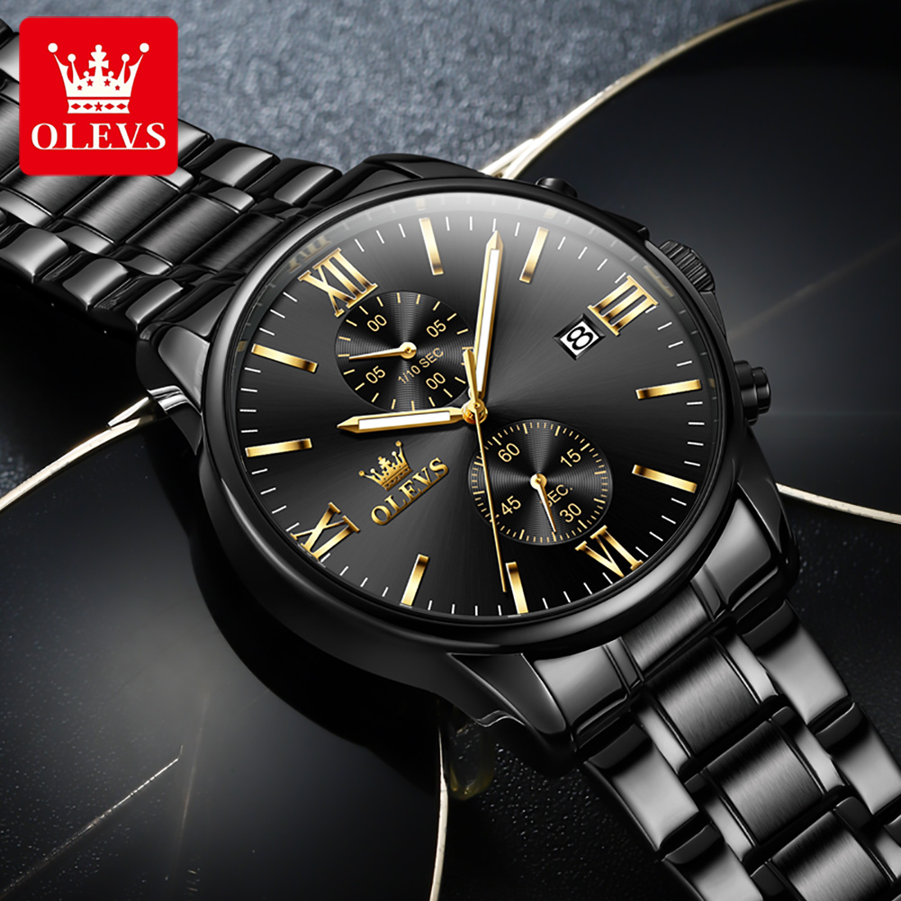 OLEVS 2886 Classic Black Quart - Zen Luxury Watch 评论和价格