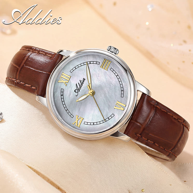 ADDIES Leather Quartz Woman Wa - Luxury Watch Display Case 评论和价格