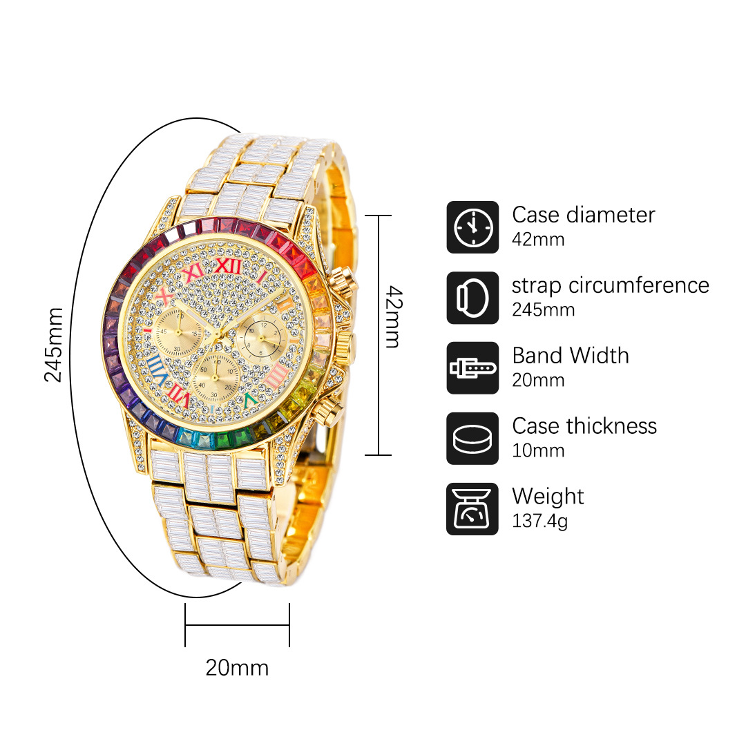 MISSFOX Luxury Iced Watch For  - Zen Luxury Watch 评论和价格