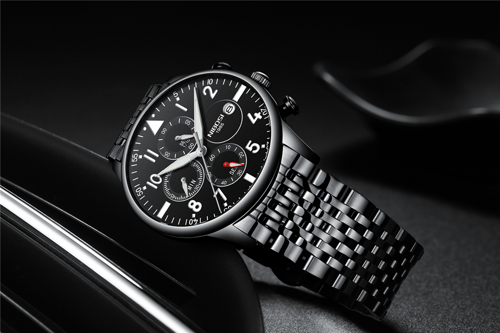NIBOSI Fashion Mens Watches To - Luxury Watch Logo 评论和价格