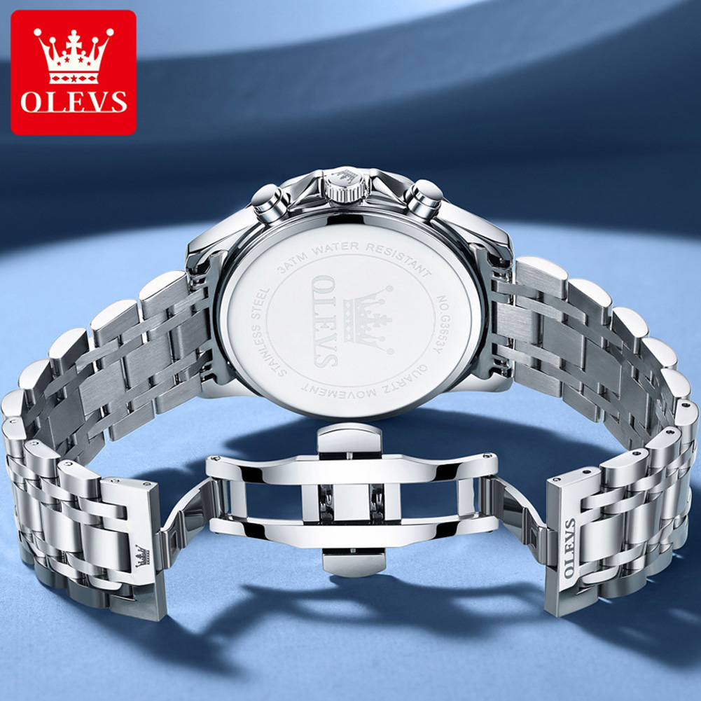 OLEVS 3653 Brand Moon Phase Ca - Zen Luxury Watch 评论和价格