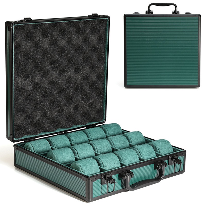 Aluminum Green Watch Box Mens  - Luxury Watch Class 评论和价格
