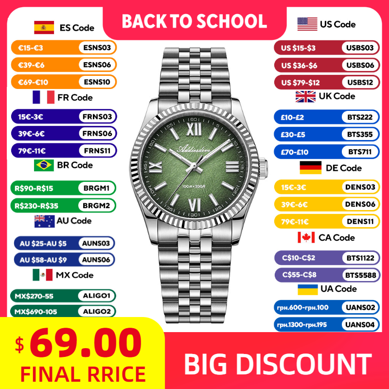 ADDIESDIVE Elegant Watch for W - Luxury Watches 评论和价格