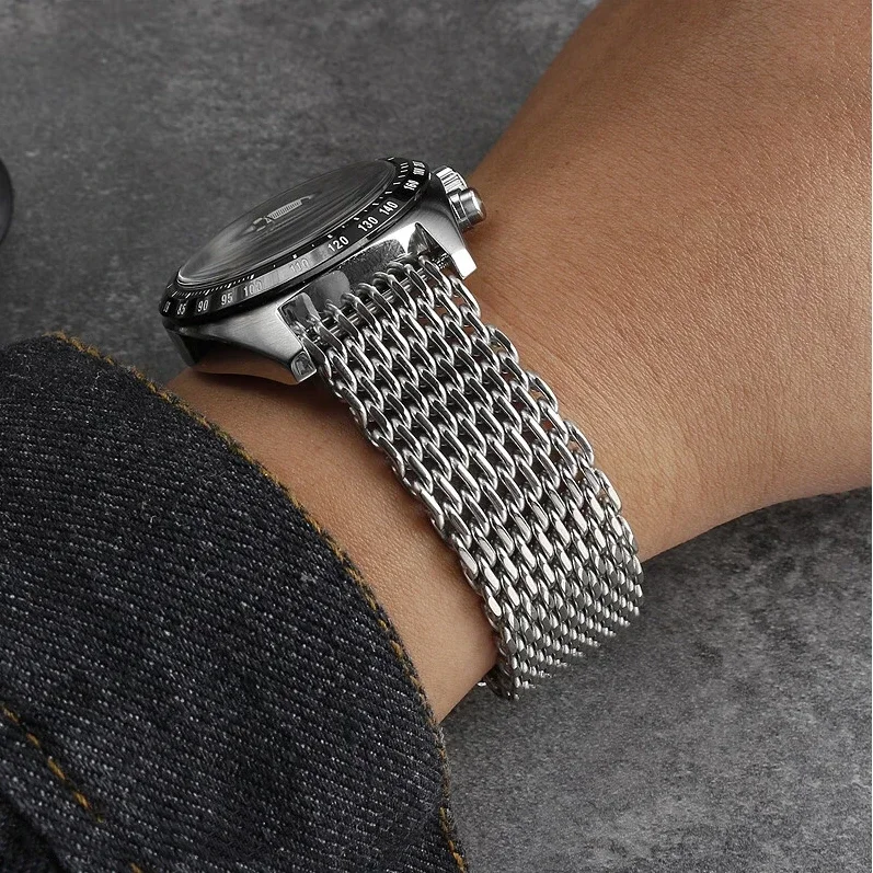 18/20/22/24mm Mesh Solid Stain - Luxury Watch Class 评论和价格