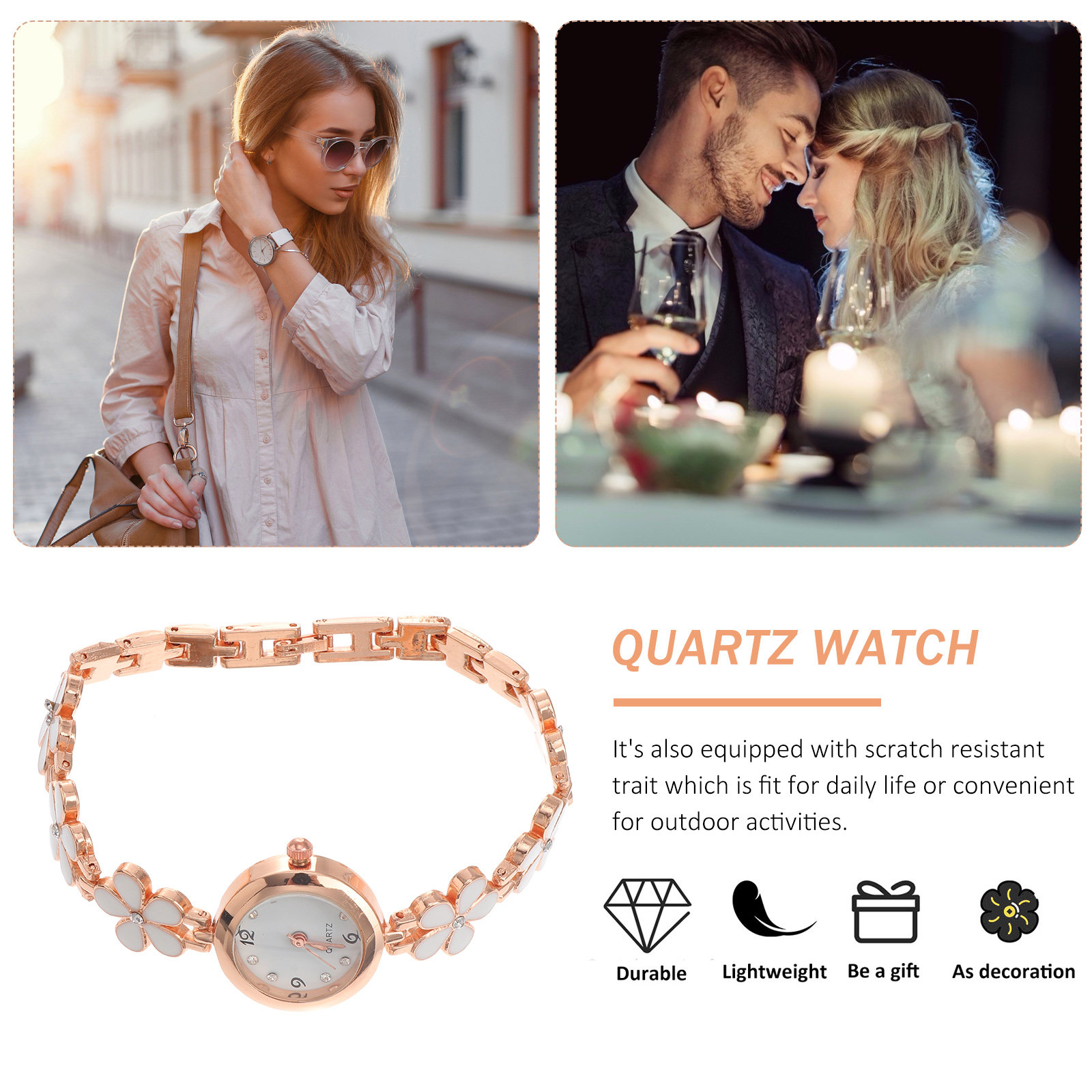 Exquisite Watch White Bracelet - Luxury Watches 评论和价格