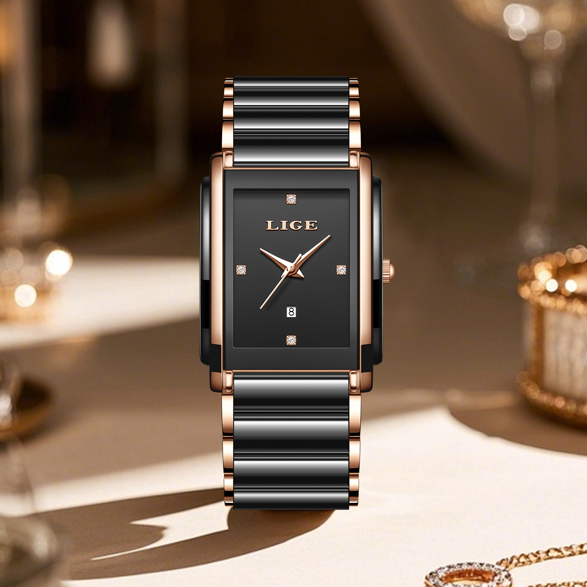 LIGE Fashion Elegant Women's W - Luxury Watch Display Case 评论和价格