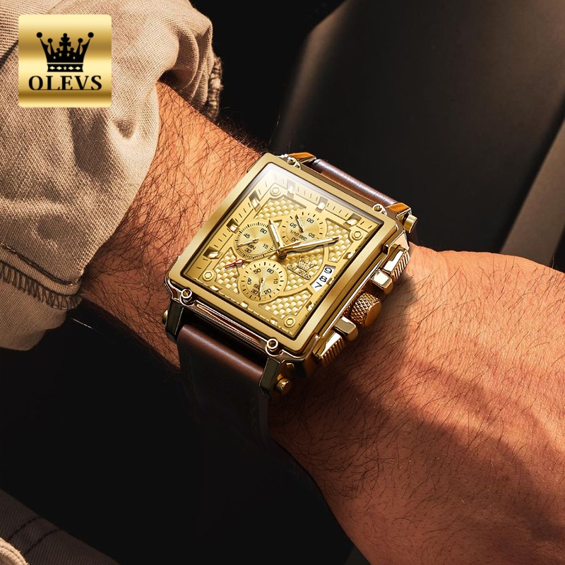 OLEVS Brand Mens Watches Water - Luxury Quartz Watch Brands 评论和价格