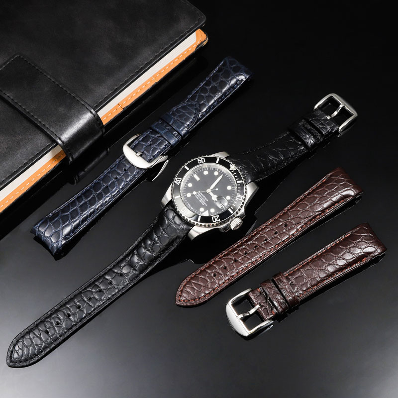 20mm 22mm Curved Crocodile Ski - Luxury Watch Class 评论和价格