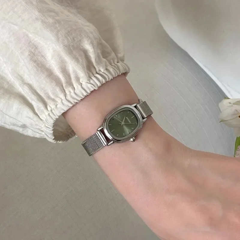 Small Oval Dial Green Watch Si - Luxury Quartz Watch Brands 评论和价格