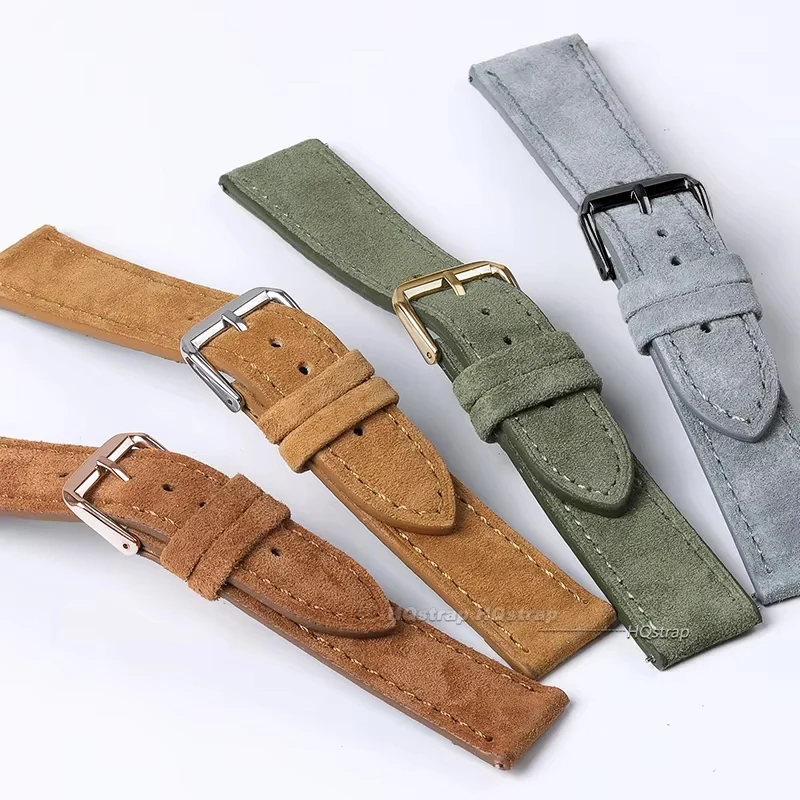 Suede Genuine Leather Watchban - Luxury Watch Class 评论和价格