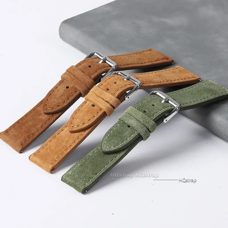 Suede Genuine Leather Watchban - Luxury Watch Class 评论和价格
