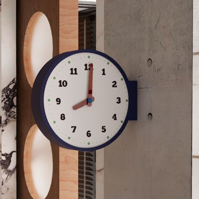 Double Sided Wall Clock Corner - Luxury Watch House 评论和价格
